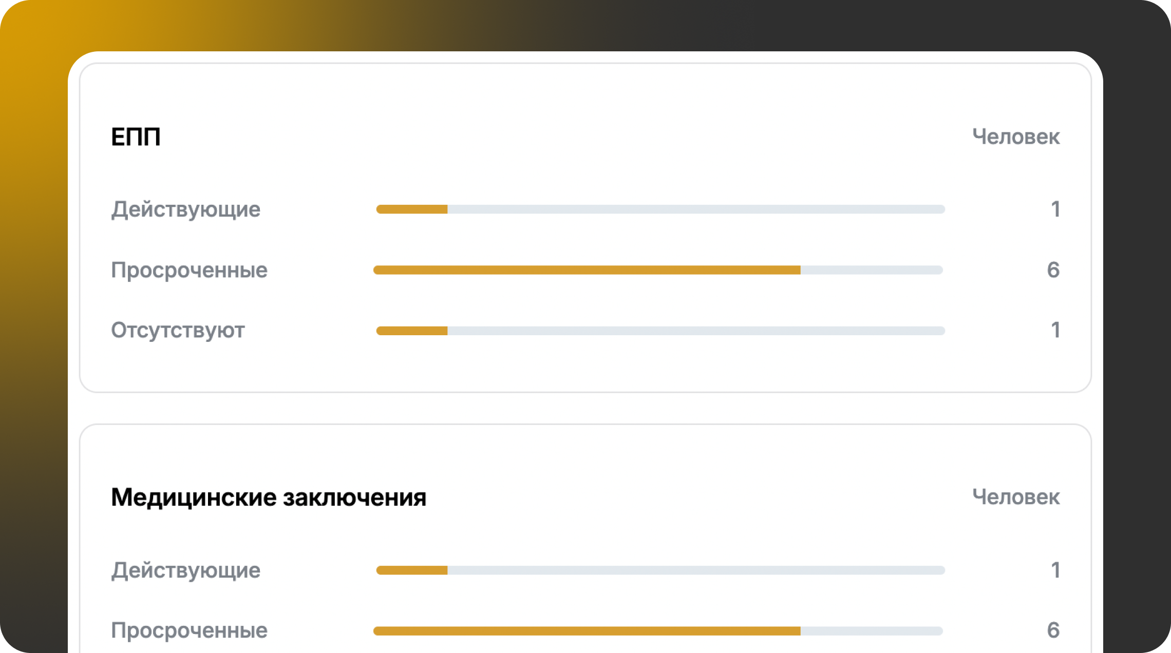 Отчеты и статистика